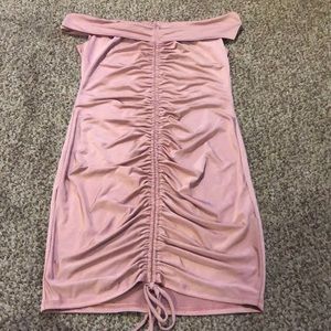 Mauve Ruched Dress